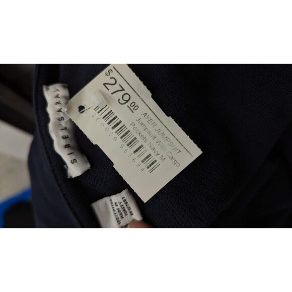 NEW $279‎ Sibel Saral Ayer Cargo Pockets Sleeveless Knit Jumpsuit Medium - Picture 10 of 13